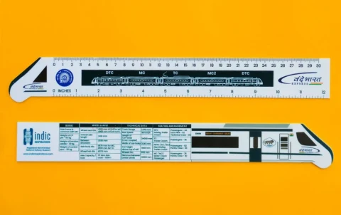 Vande Bharat | 12" Ruler | Blue