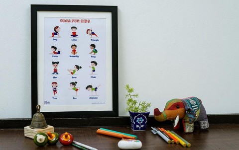 Yogasanas for Kids - A4 Frame