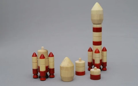 ISRO 4 Stage Rocket | Wooden DIY Model