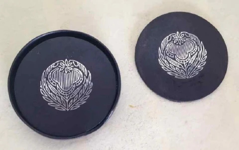 BIDRI TEA COASTER- Circular