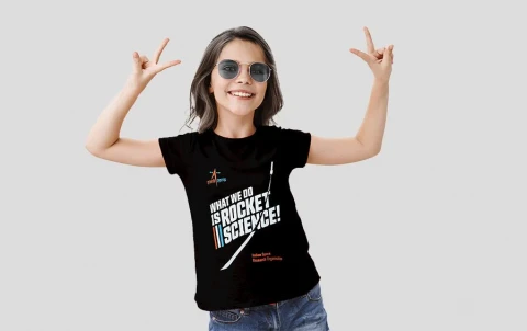 Kids Tshirt - ISRO Rocket Science