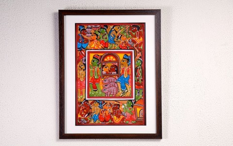 Santhal Marriage | Santhal Painting | A3 Frame