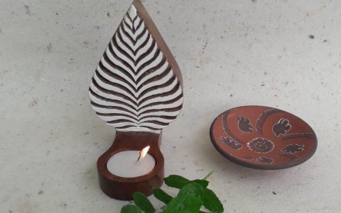 Wooden Tealight Holder