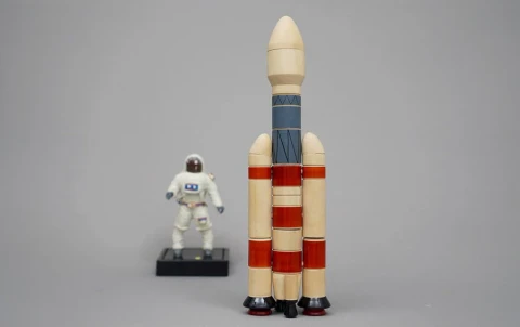 ISRO GSLV Wooden DIY Rocket Model