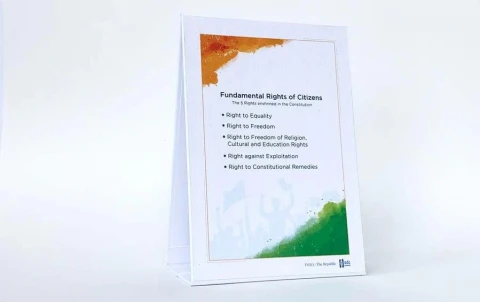 Citizens' Fundamental Rights Desk Plaque