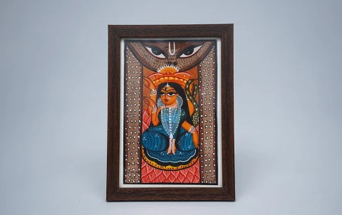 Manasa Devi | Bengal Patachitra Painting | A5 Frame