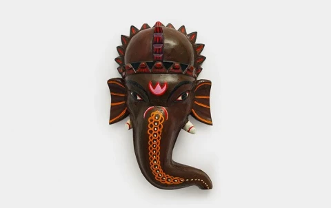 Ganesha Wooden Mask