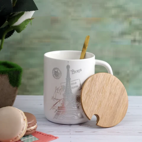 I Love Paris Mug - Eiffel Gold