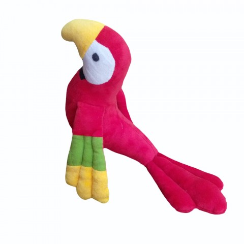 Red Bird Macaw With Multicolor Wings Kids Fancy Dress Costume