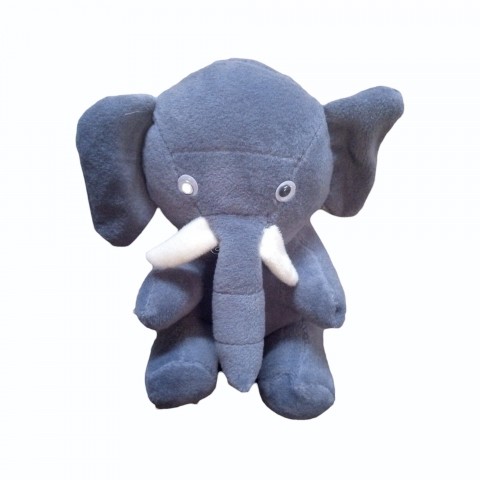 Cotton Grey Fabric elephant