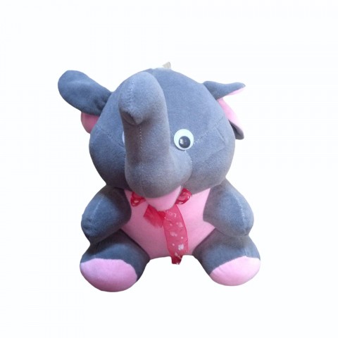 Hug elephant in grey and pink colour