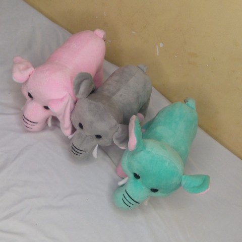 Multi colour Ef fabric elephant
