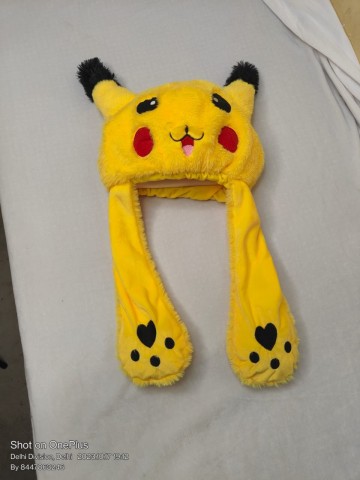 Funny Plush Pikachu Scarf