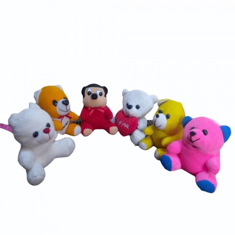Mini soft teddy with 7 inch