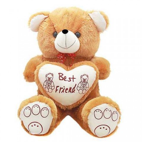 70cm Brown Big Heart Teddy Toy