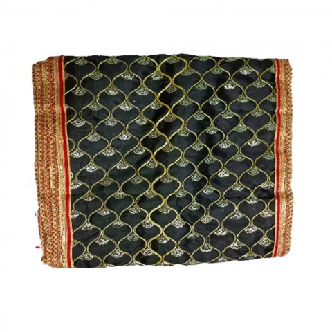 Z Black Color Handcrafted Mata Rani Chunni. Length: 35 X Breadth: 15