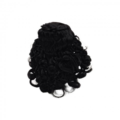 Curly hair/wigs black colour For Ram Ji/Kishan Ji Murti. Idol Size: 1 Feet till 2 Feet.