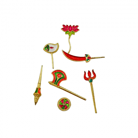 Golden color Bat Ball Toy with studs and decorative stones.