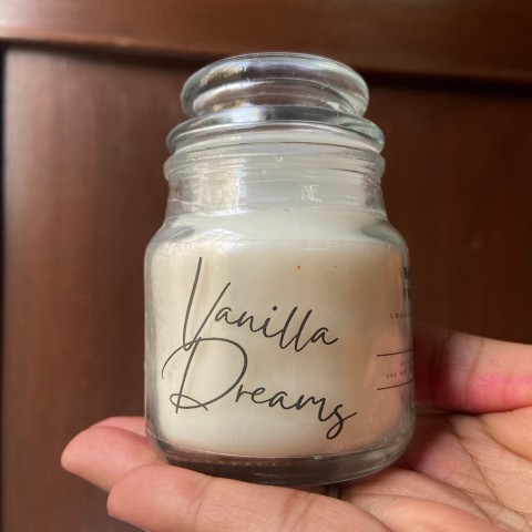 Vanilla Dreams Scented Vegan Soy Wax Candle - 3 Oz