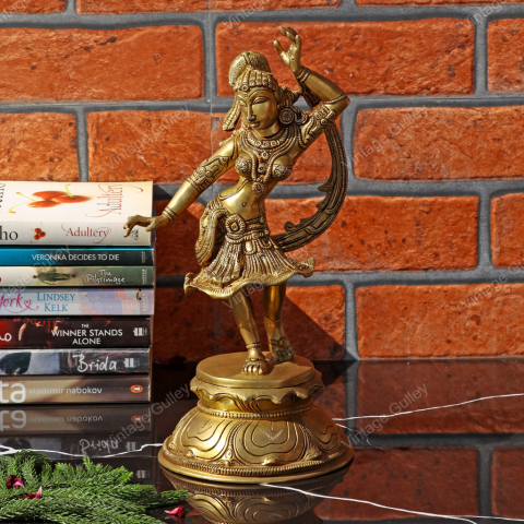 Brass Apsara Showpiece for Gift Item I Indian Dancing Lady | Home Decor I Interior I Decoration