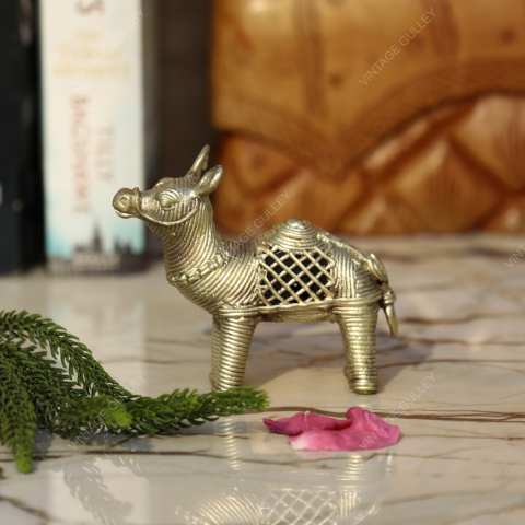 Brass Dhokra Net Camel
