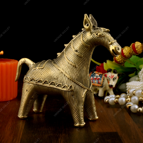 Brass Dhokra Catalog Horse