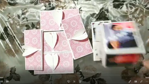 POP UP CUBER BOXES PHOTO ABLUM - HANDMADE