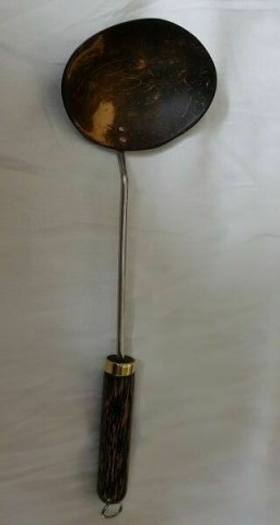 Coconut Shell Hand Made Cooking & Serving Spoon Eco - Friendly