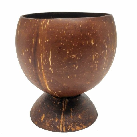 Coconut Shell Hand Made Curd Bowl Without Handle Eco - Friendly