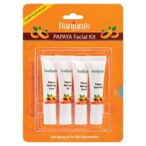Banjara's Papaya Facial kit (Blister Pack) - 15g*4