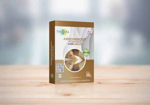 MEGAVITA Arrowroot Powder, Natural Non Preservative, 100g | Garudalife