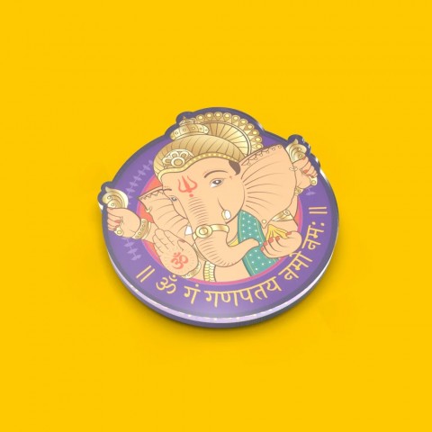 Om Gam Ganpataye Namo Namah | Acrylic Fridge Magnet
