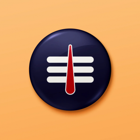 Mahakal Tilak | Pin Badge + Magnet