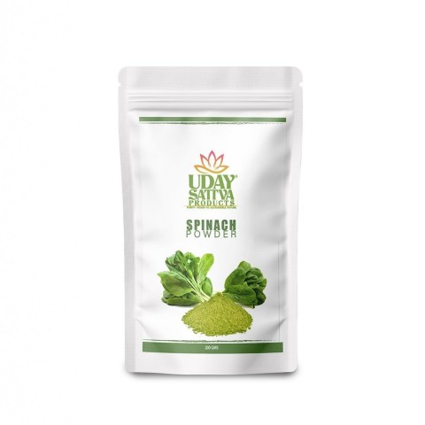 Green Spinach Leaf Powder, Pure Nutrient-Dense Superfood Rich in Vitamins, Minerals and Antioxidants for Smoothies, Cooking, Health Supplements, 200g Pack of 1