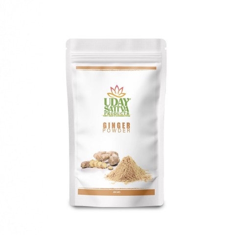 Uday Sattva Organic Dried Ginger Powder | 200g Pack | 100% Pure & Natural | Ideal for Soups, Curries, Gravies, Baking, Smoothies, Health Tonics & Herbal Teas | Aromatic Spice with Wellness Be