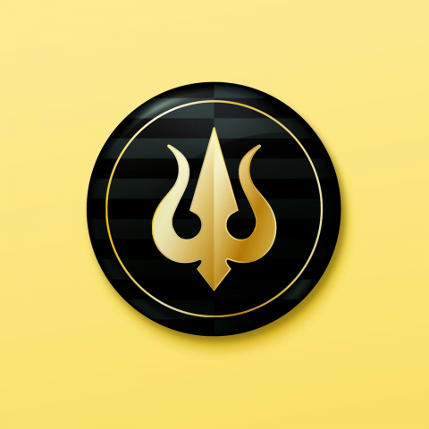 Trishul | Pin Badge + Magnet