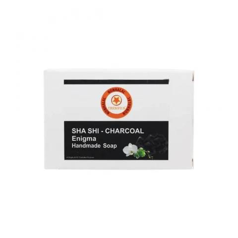 Nonhalal Sha Shi Charcoal Enigma Handmade Herbal Soap pack of 5
