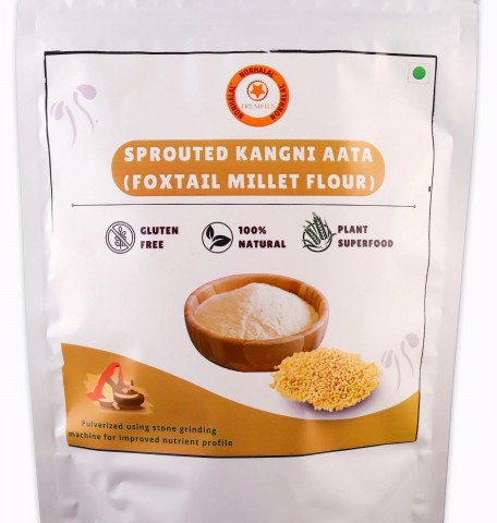 Sprouted Kangni Aata (Foxtail Millet Flour) 500gm