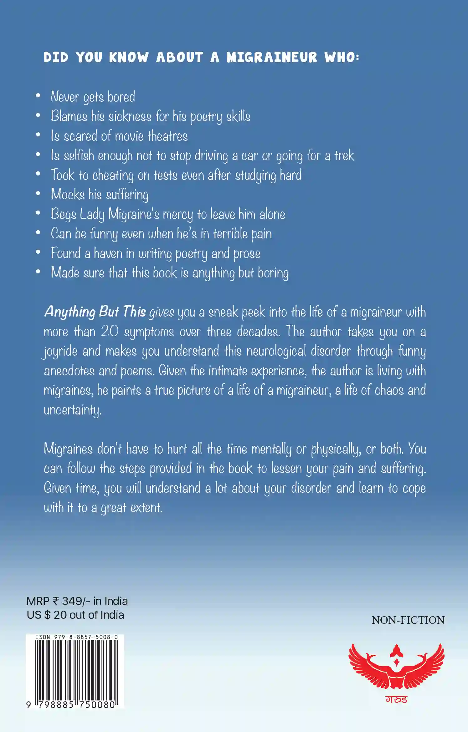 ANYTHING BUT THIS: Dealing with Migraine Sans Medicine cover